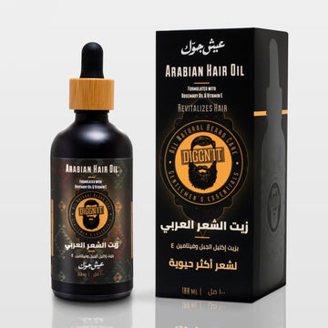 Diggn'It Arabian Hair Oil bottle – natural hair oil for growth and nourishment