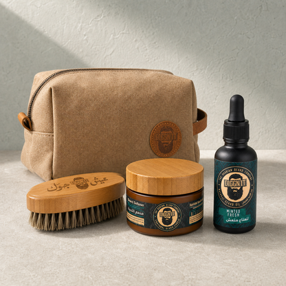 Diggn’It Giftable No-Brainer Kit with Minted Fresh scent and Canvas Brown travel bag