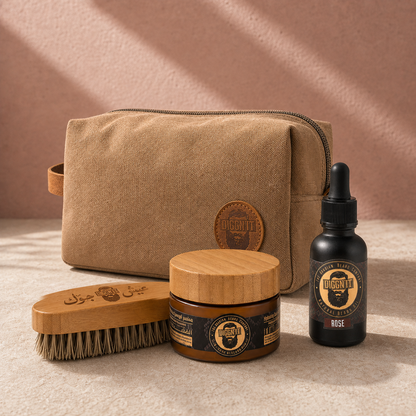Diggn’It Giftable No-Brainer Kit with Rose scent and Canvas Brown travel bag