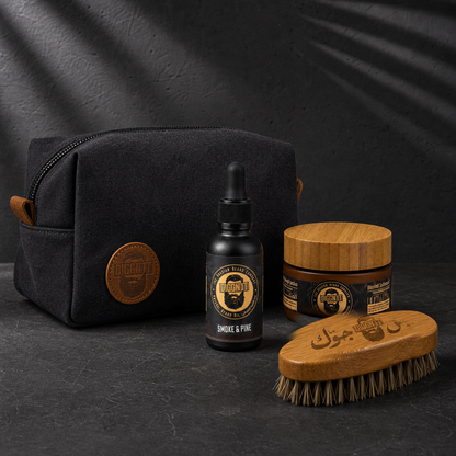 Diggn’It Giftable No-Brainer Kit with Smoke & Pine scent and Canvas Black travel bag