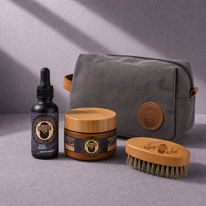 Diggn’It Giftable No-Brainer Kit with Spiced Lavender scent and Canvas Grey travel bag