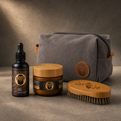 Diggn’It Giftable No-Brainer Kit with Sweet Tobacco scent and Canvas Grey travel bag