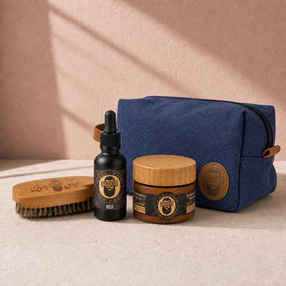 Diggn’It Giftable No-Brainer Kit with Rose scent and Denim travel bag
